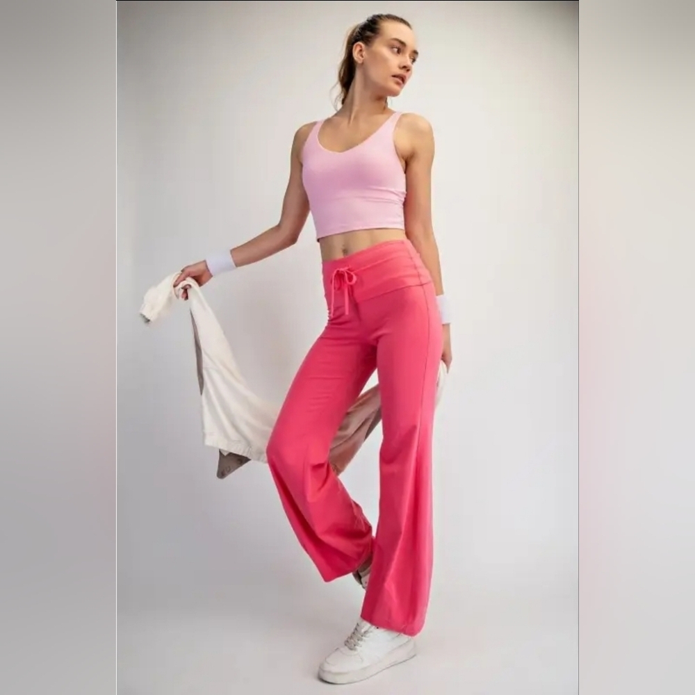 Standard Fit Cotton Lycra Bubbled Flare Pants